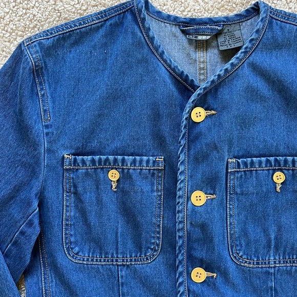 Vintage LIZWEAR Soft Denim Jacket with Gold Buttons Size Medium - Picture 13 of 15